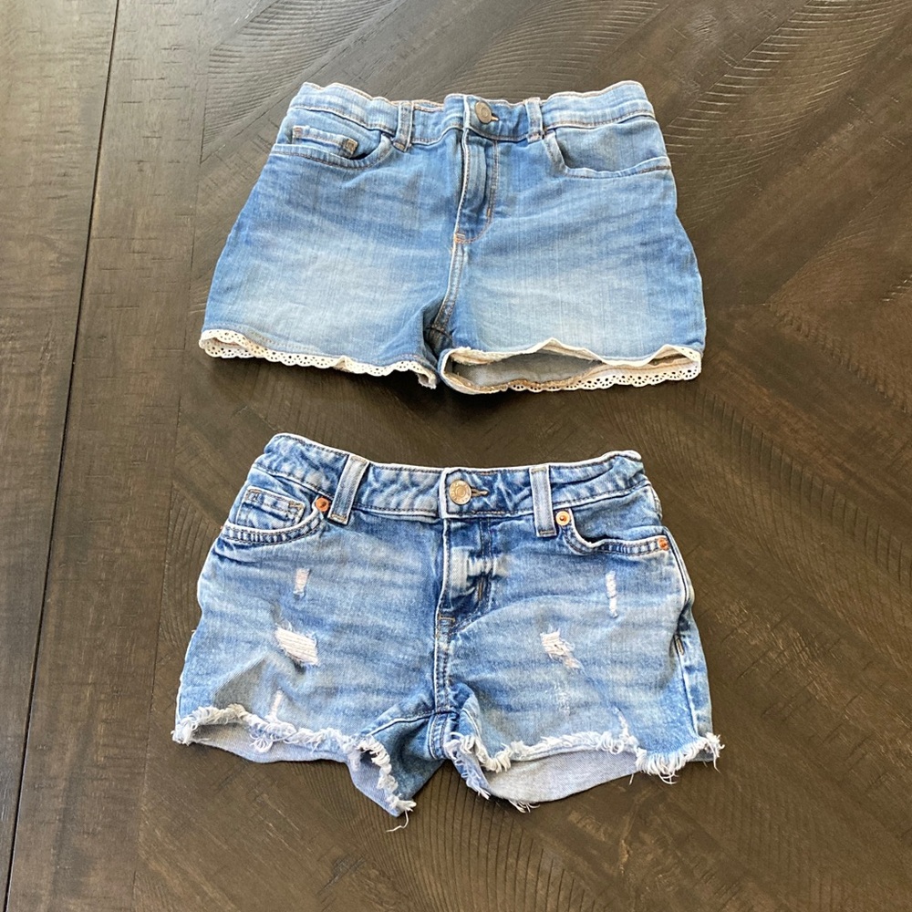 Set of 2 girls jean shorts